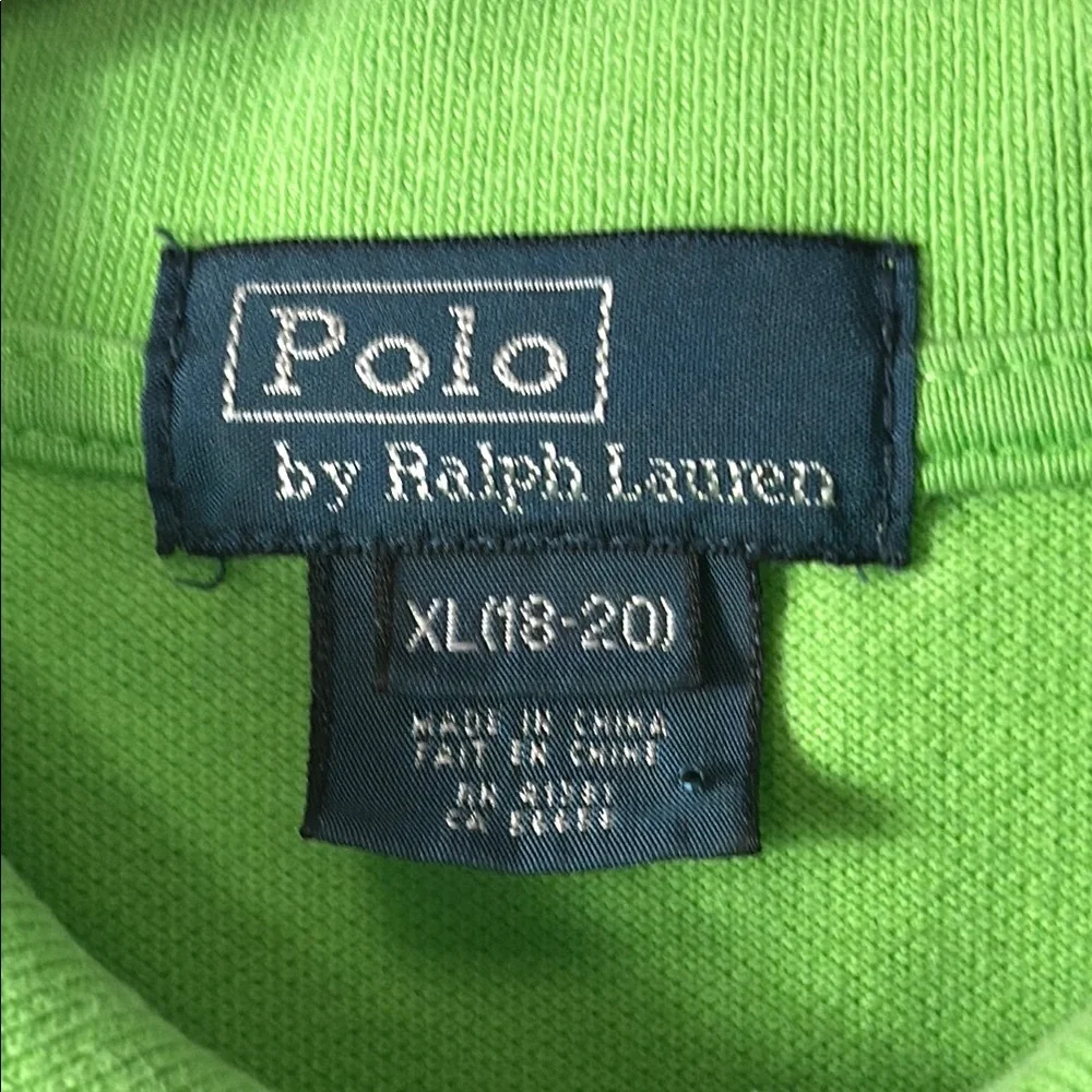 Polo Ralph Lauren‎ Kids Green Pique Polo Shirt